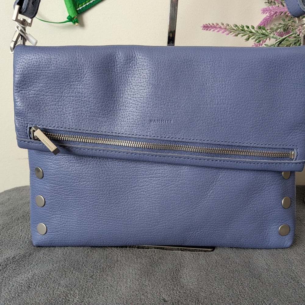 Hammitt Periwinkle Blue Leather Crossbody - Picture 2 of 9